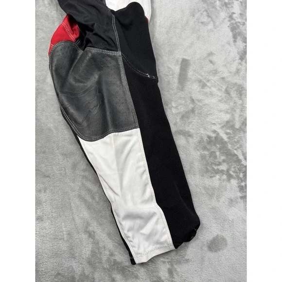 Vintage Fox Racing 180 Pants Mens 36 Red Black White Motocross Bike Leather Y2K - Picture 12 of 16